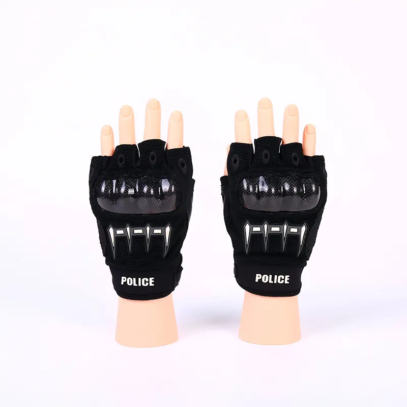 Găng tay chiến thuật sợi carbon nửa ngón tay